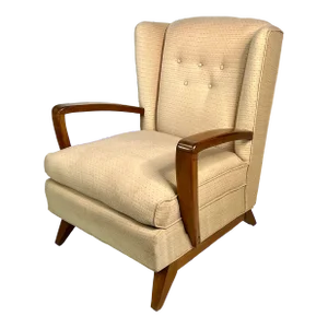 Mid Century Danish Style Wingback Lounge Chair