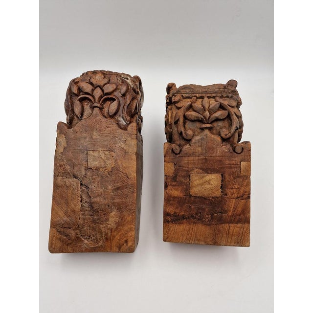Decorative Architectural Elements in Wood, 1800s, Set of 2 For Sale - Image 6 of 14