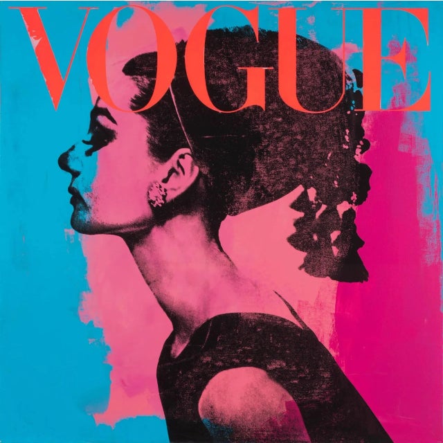 Figurative Audrey Hepburn Painting by Dane Shue For Sale - Image 3 of 3