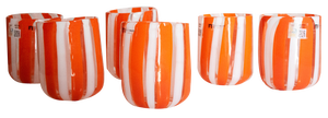 Scaramacai Collection Glasses by Maryana Iskra for Ribes the Art of Glass, Set of 6