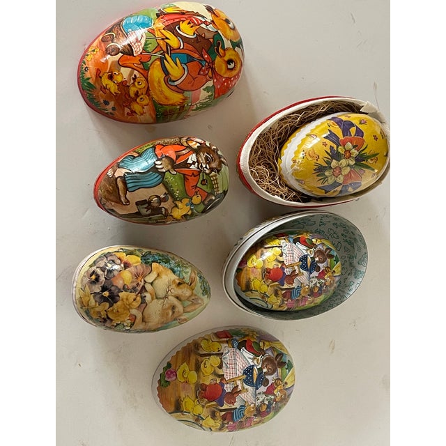 Antique German Easter Eggs Papier Mache For Sale In Miami - Image 6 of 7