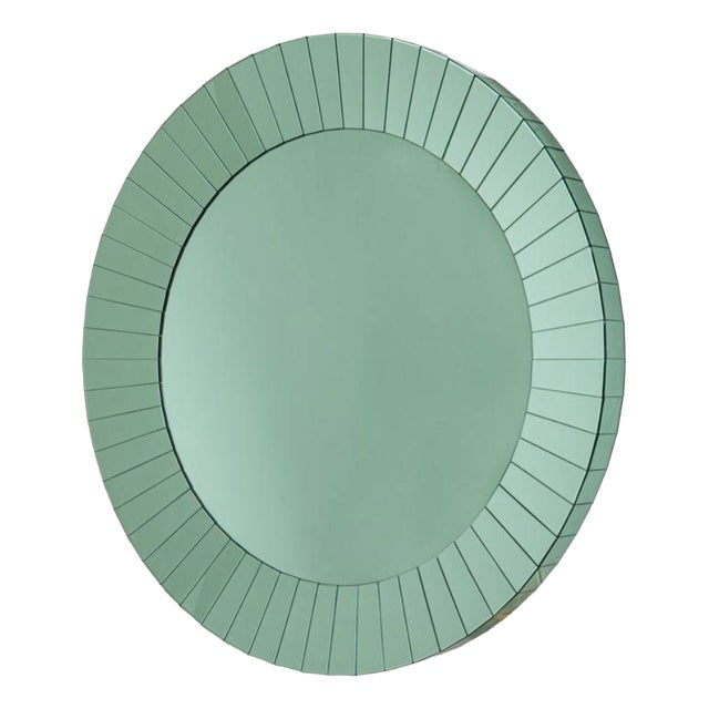 Mirror with Glass Strips and Piece on Important Italian Commission, 1990s For Sale