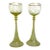 Antique Pistachio-Green Römer Glasses, by Theresienthal, Circa 1900 — Pair For Sale