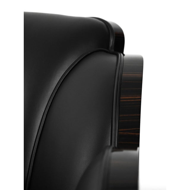 Wood Art Deco Scandinavian Armchairs, 1980s, Set of 2 For Sale - Image 7 of 12