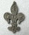 French Fleur-De-Lis Embossed Concrete Cabinetry Knobs, Set of Four For Sale In Houston - Image 6 of 12