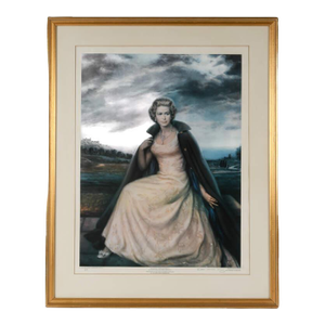 Mid 20th Century Framed Artist Proof Queen Elizabeth II 1/6 by Joe King
