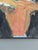 Orange Mid-Century Modern 'Abstract Horizon' Vintage Swedish Abstract Landscape Oil Painting, Framed For Sale - Image 8 of 12