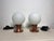 Mid-Century Modern Space Age Opal Glass Globe Table Lamps from Kaj, Former Yugoslavia, 1970s, Set of 2 For Sale - Image 4 of 10