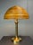 Mid-Century Italian Pencil Reed, Rattan and Brass Mushroom Table Lamp, 1970s For Sale - Image 17 of 17