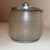 Antique English Frosted Glass Silverplate Barrel Biscuit Cookie Jar Ice Bucket For Sale - Image 9 of 12