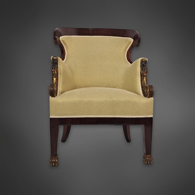 Viennese Biedermeier Sofa and Armchairs in Mahogany, 1810, Set of 3 For Sale - Image 14 of 18