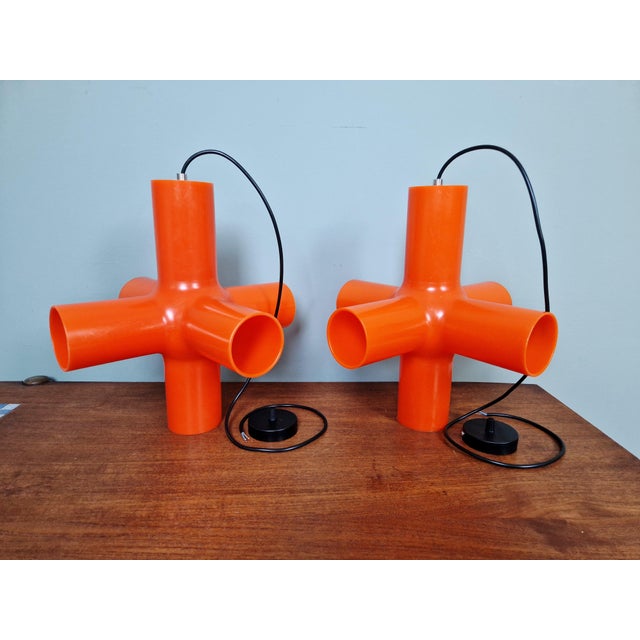 Crosslight Orange Pendant Light by Jan Melis & Ben Oostrum, 2000s For Sale - Image 15 of 16