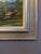 Paint Mid-Century Modern Swedish "Red Houses in Nature" Vintage Expressive Landscape Oil Painting, Framed For Sale - Image 7 of 12