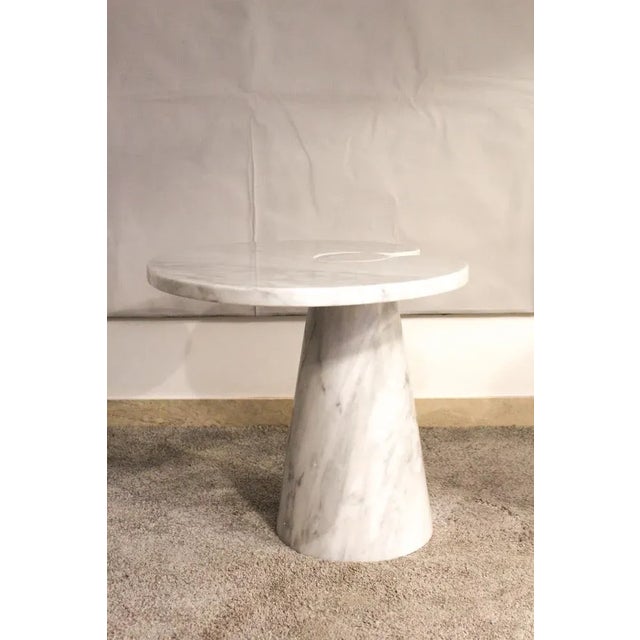 Stone Italian Coffee Table in Carrara Marble, 1970s For Sale - Image 7 of 11