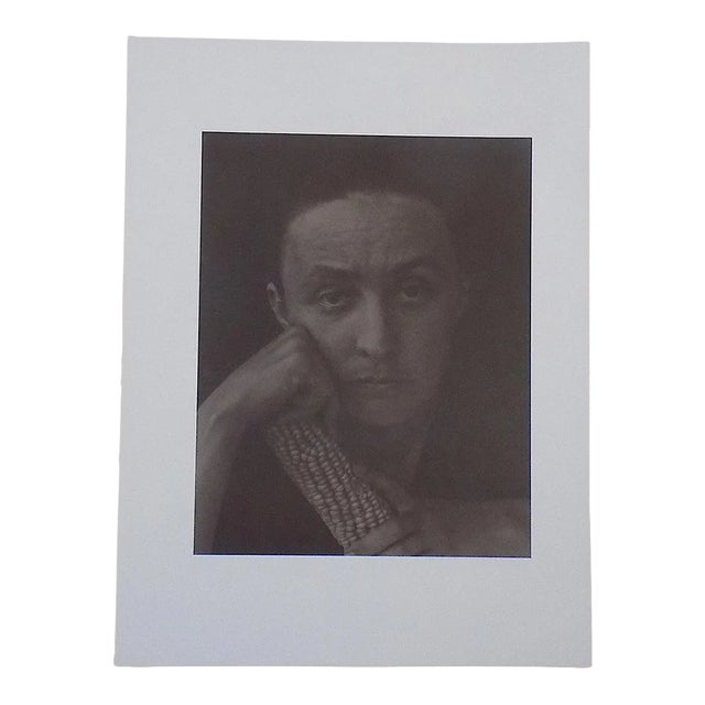 Large Vintage Photogravure-"Georgia O'Keeffe" by Alfred Stieglitz (Usa 1864-1946) For Sale