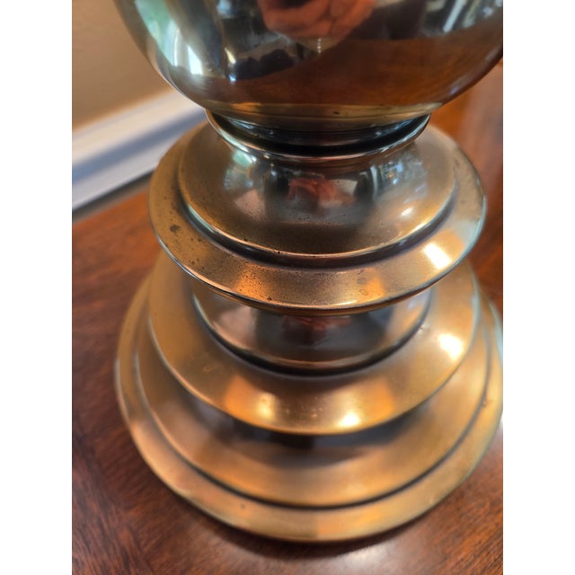 Vintage Mid Century Modern Brass Stiffel Lamps - A Pair For Sale - Image 11 of 16