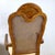Pair of Vintage Provincial Walnut & Cane High-Back Armchairs With Burlwood Crest For Sale - Image 13 of 18