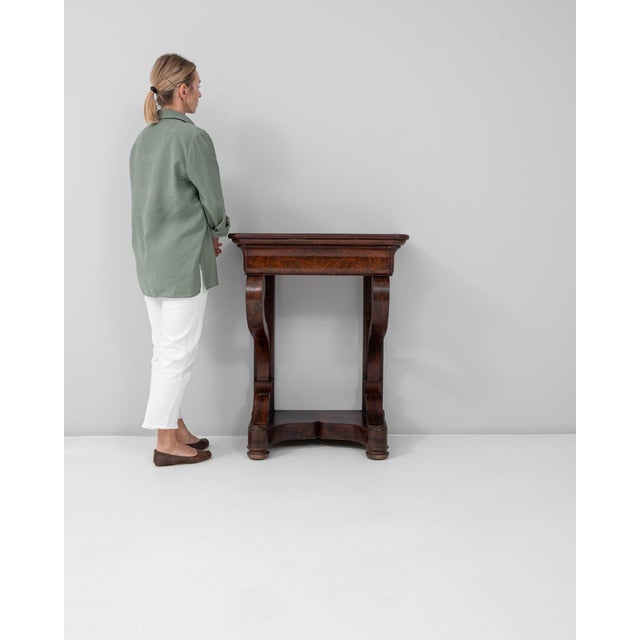 19th Century French Restauration Wooden Console Table in Original Patina For Sale - Image 18 of 18