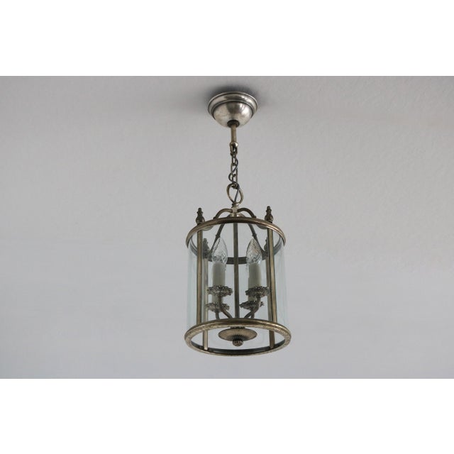 Mid-Century Modern Italian Empire Style Lantern Pendant attributed to Gaetano Sciolari, 1960s For Sale - Image 3 of 12