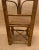 Wood Rattan Tortoise Burnt Bamboo Chair/Plant Stand For Sale - Image 7 of 10