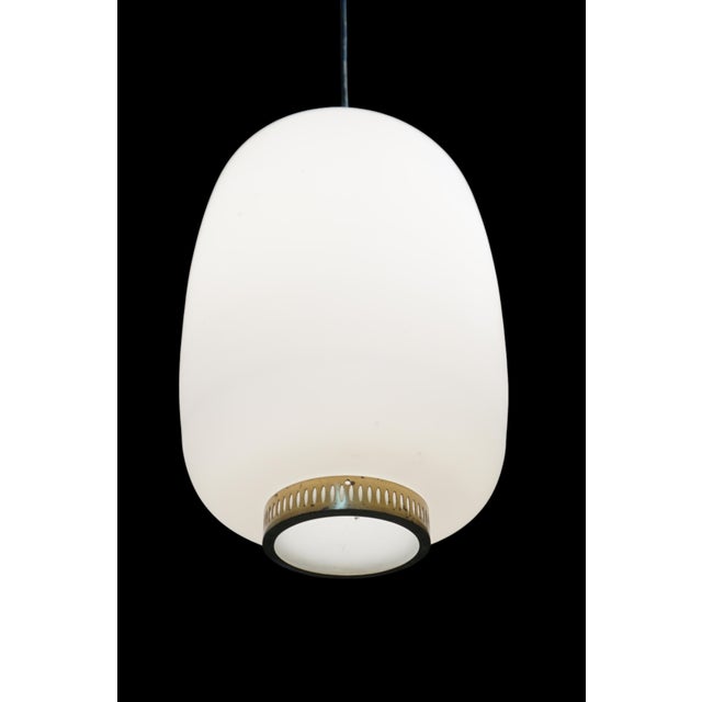 Scandinavian Mid-Century pendant lamp "Mandalay" by Sigvard Bernadotte for Nordisk Solar, Denmark, designed in 1953: A...