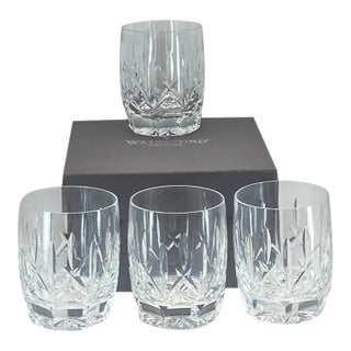 Waterford Crystal "Westhampton" Double Old Fashioned Glasses - Set of Four with Box For Sale