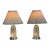 Crystal Clear Industries Double Light Table Lamps, Pair For Sale