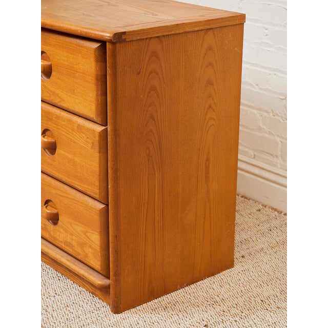 Mid 20th Century Mid 20th Century Oak Three Drawer Dresser For Sale - Image 5 of 12