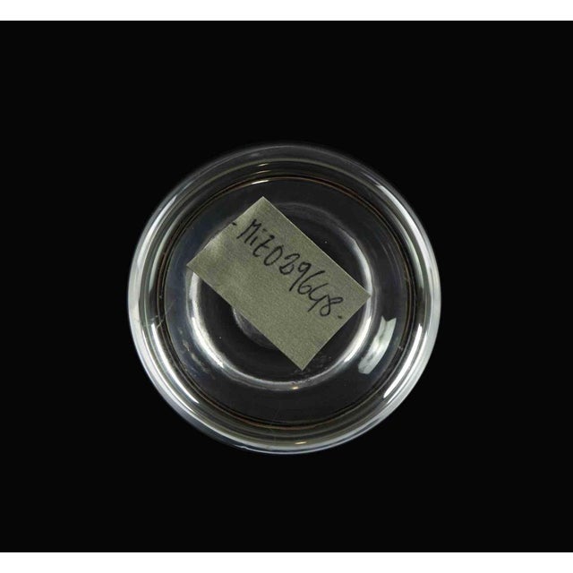 One flower glass vase is an original decorative object realized in the 1970s. Original transparent art glass. Made in...