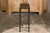 Narrow Side Table with Louis Vuitton Leather Top and Custom Metal Stand For Sale - Image 10 of 11
