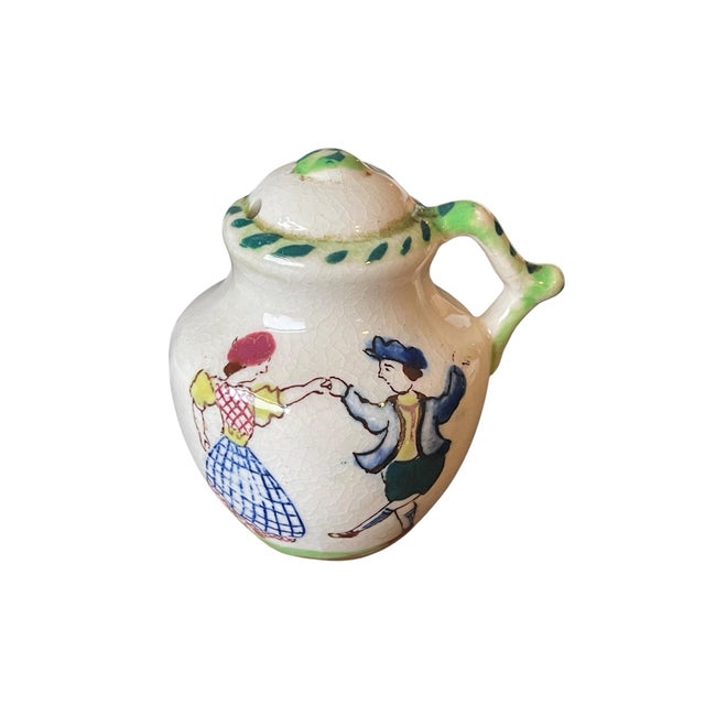 1950s Vintage Farmhouse Rare Hakusan Tray Salt and Pepper Shakers - Set of 3 For Sale - Image 5 of 8