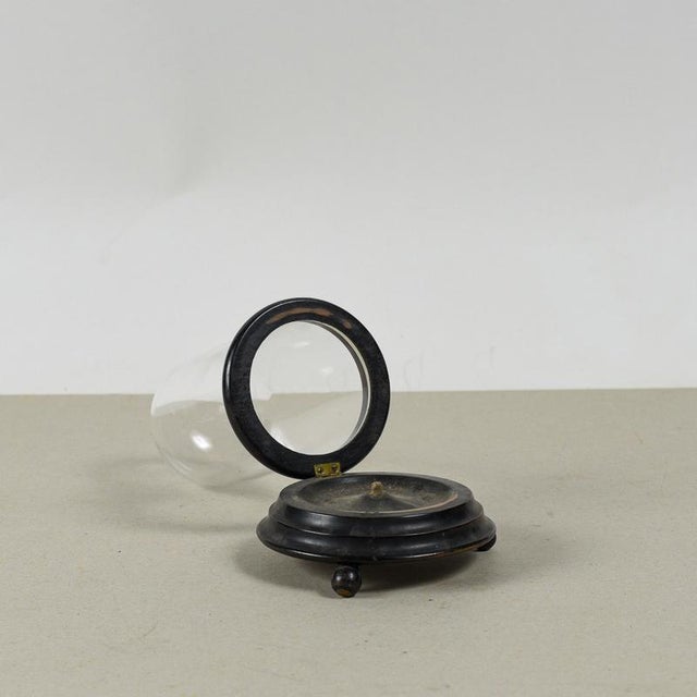 19th Century Ebony-Colored Bell-Shaped Relic Case For Sale - Image 3 of 9