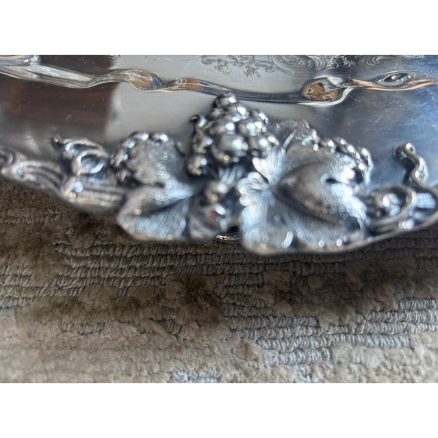 Barbour Silver Plate Wine Serving Tray For Sale - Image 14 of 16