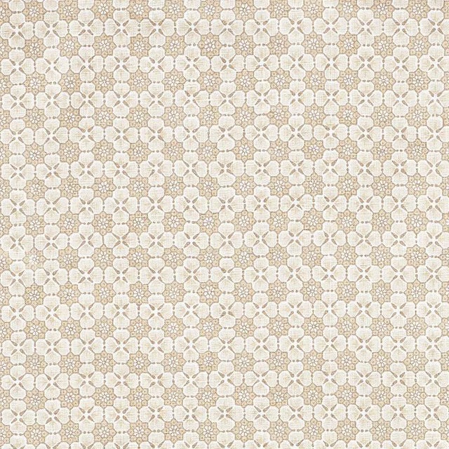 Schumacher X Mark D. Sikes Palisades Floret in Neutral Fabric For Sale
