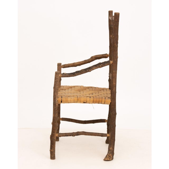 Adirondack Style Rustic Twig and Branch Arm Chair For Sale In New York - Image 6 of 7