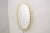 Oval Illuminated Mirror with Gilded Metal Rings, 1950s For Sale - Image 10 of 10