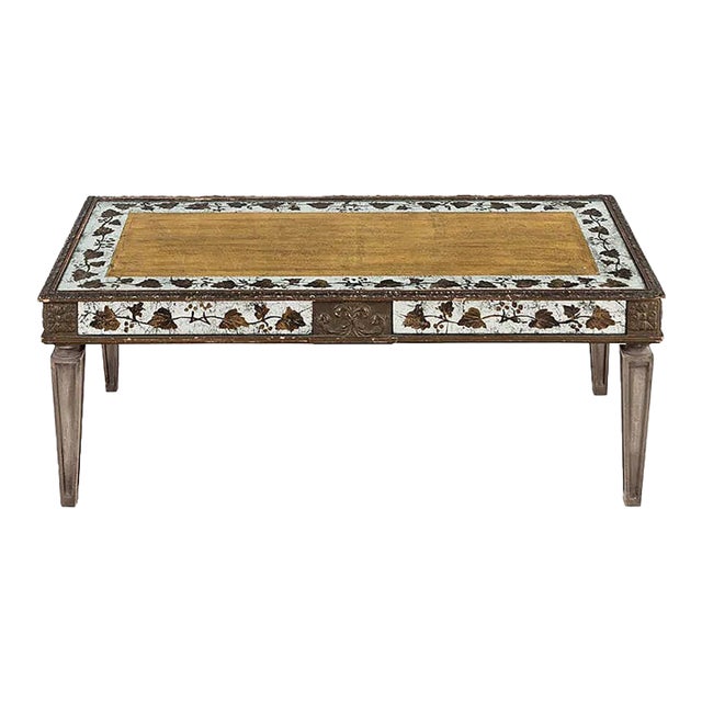 Maison Jansen Style Painted & Églomisé Cocktail Table, Late 20th Century For Sale