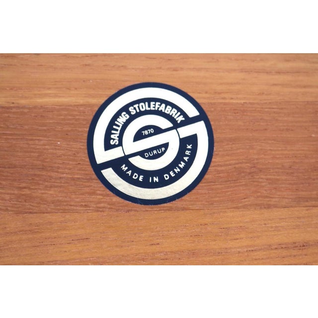 Mid-Century Danish Teak Bedside Table from Salling Stolefabrik, Denmark, 1960s For Sale - Image 14 of 15