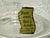 Gold Italy Decanter Glass 1960s W/ Stopper & Sticker Gold Trim Etched Floral Pattern For Sale - Image 8 of 10
