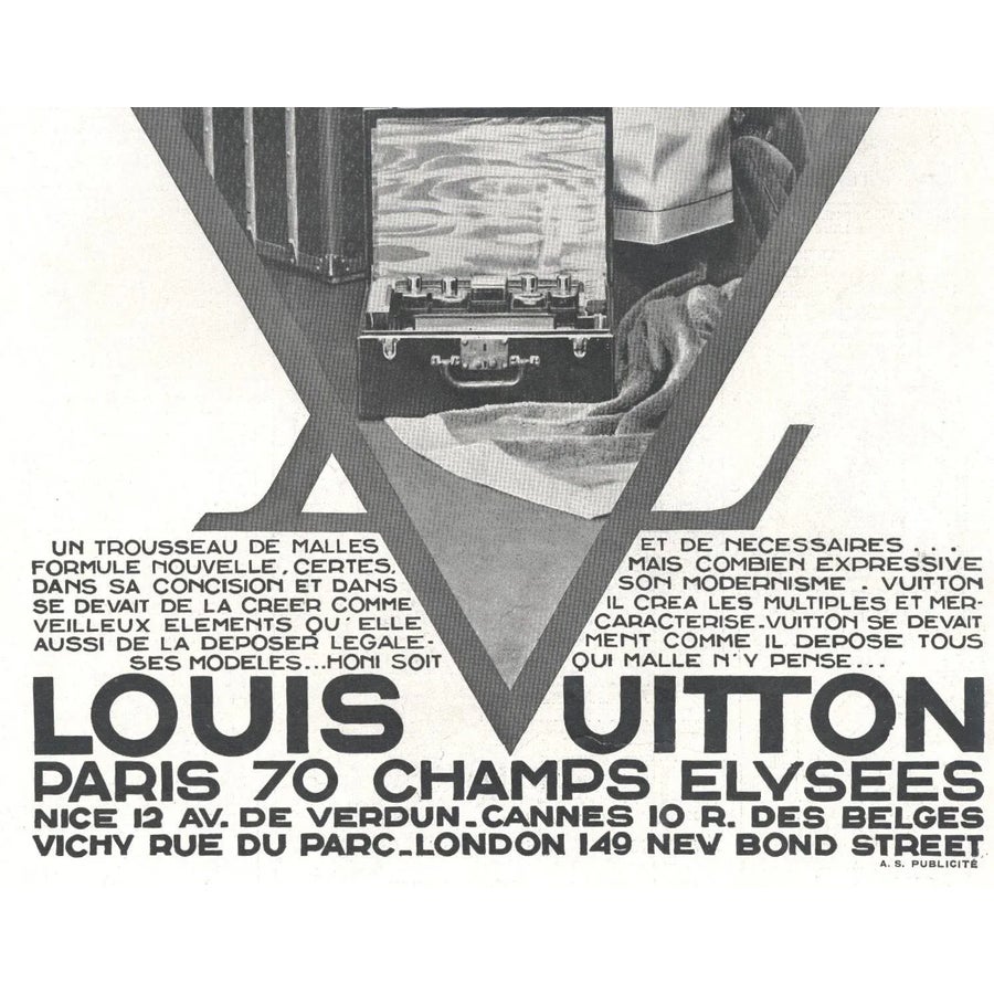 1931 French Art Deco Louis Vuitton Advertisement Print-Luxury