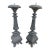 Pair of Vintage Wood Candlesticks For Sale