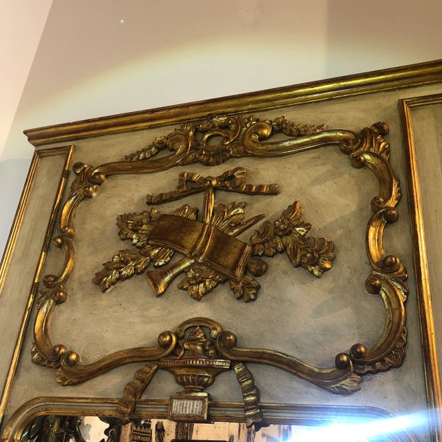 Italian Hand Painted Mirror For Sale - Image 12 of 12