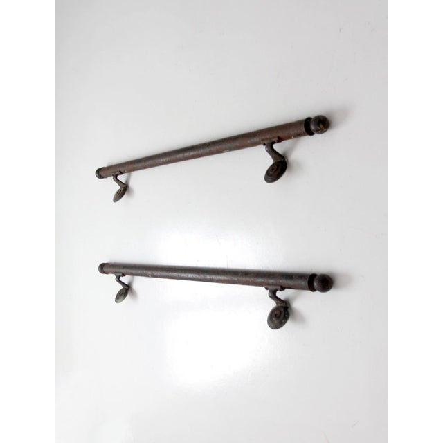 Early 20th Century Antique Early 20th Century Iron Architectural Handrails For Sale - Image 5 of 18