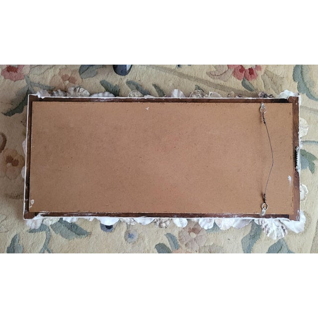 White Oyster Seashell Wall Mirror For Sale - Image 8 of 8