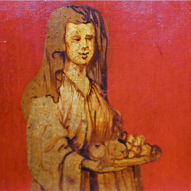 Antique Painted Chinoiserie Room Divider, 1890s For Sale - Image 12 of 18