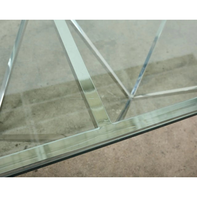 Metal Paolo Piva Style Alanda Square Pyramidal Cocktail Table For Sale - Image 7 of 12