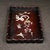 Brown Late 20th Century Scalloped Wooden Tray With Mother-of-Pearl Bird and Bamboo Inlay For Sale - Image 8 of 9