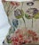 Textile Large Bolster Pillow Decorated With a Delicate Water Color Look Floral Pattern of Rich Blues, Pinks and Yellows - Made in the U K For Sale - Image 7 of 12