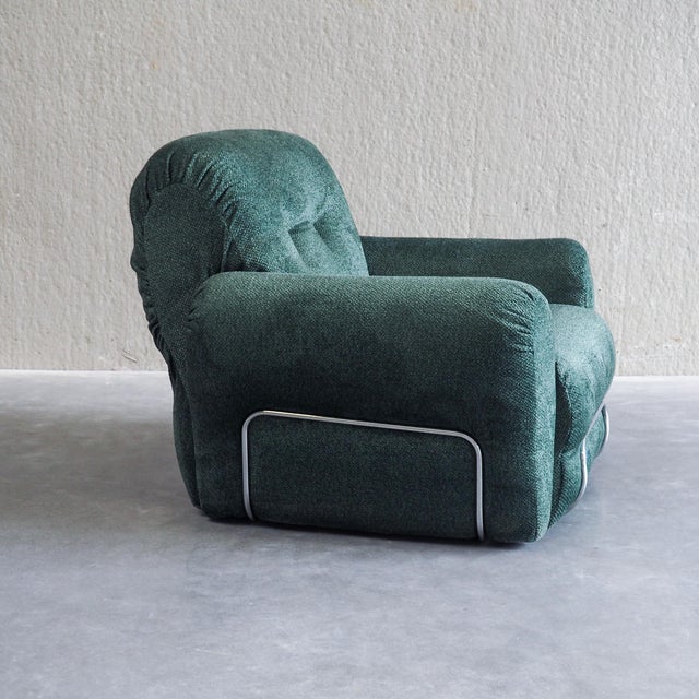 Metal Mid - Century Modern Italian Armchair, 1960s For Sale - Image 7 of 16