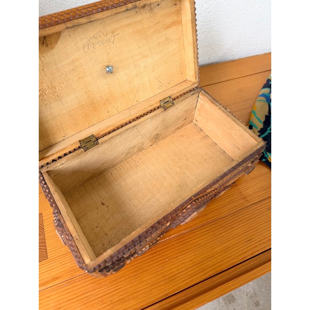Antique Tramp Box in Pine, 1900 For Sale - Image 16 of 18
